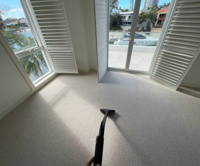 Room With Glass Doors And Shutters — Professional Carpet Cleaners in Gold Coast, QLD