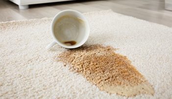 Spilled Coffee On Carpet — Professional Carpet Cleaners in Gold Coast, QLD