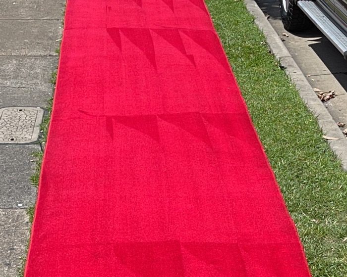 Cleaning Red Carpet — Professional Carpet Cleaners in Gold Coast, QLD